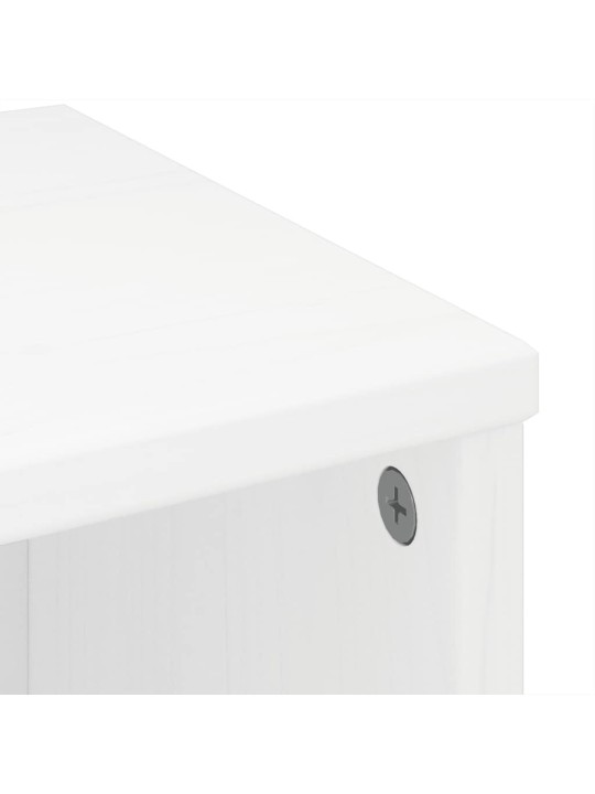 Sivukaapit 6 kpl odda, valkoinen, 40x24x79 cm massiivipuu mänty