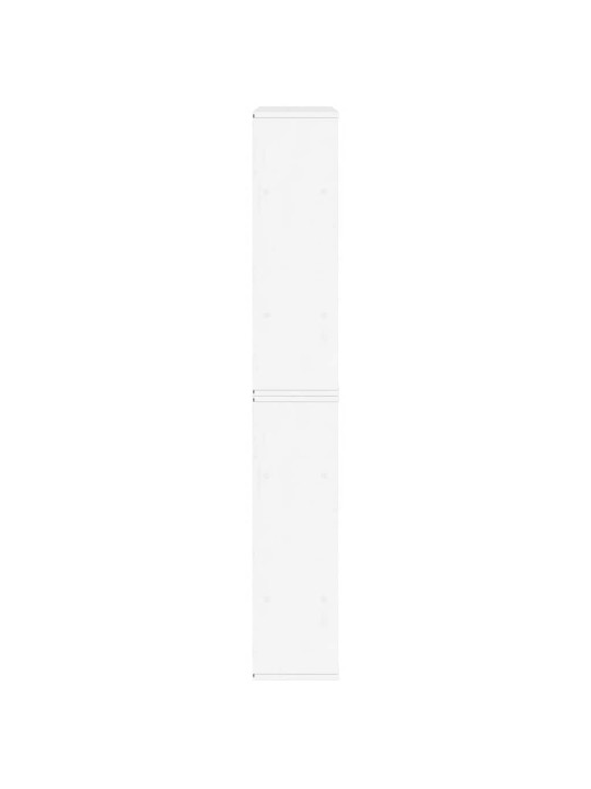 Sivukaapit 5 kpl odda, valkoinen, 40x24x79 cm massiivipuu mänty