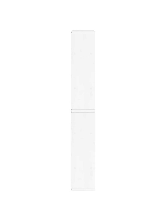 Sivukaapit 5 kpl odda, valkoinen, 40x24x79 cm massiivipuu mänty