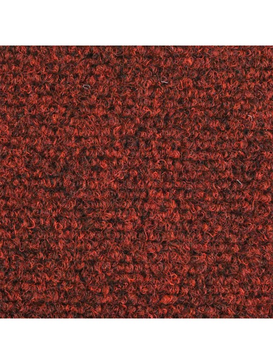 Itsekiinnittyvät porrasmatot 20 kpl punainen 65x21x4 cm