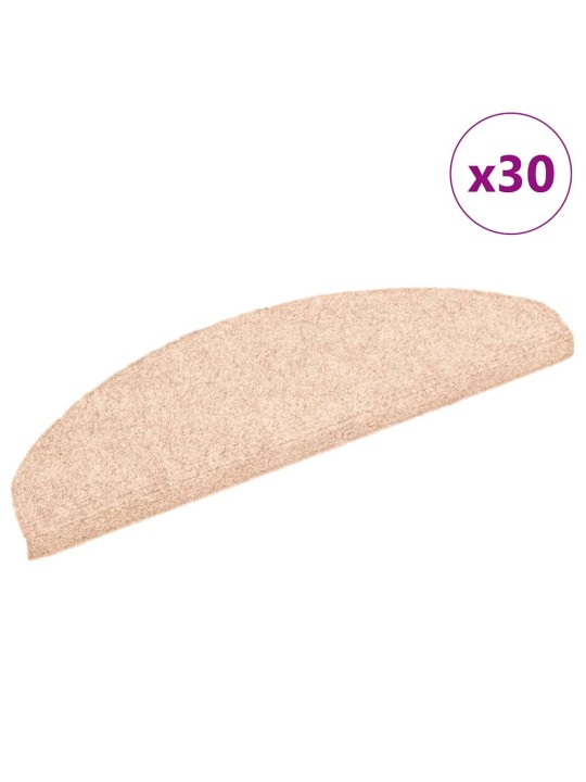 Portaiden matot itsekiinnittyvät 30 kpl kerma 65x21x4 cm