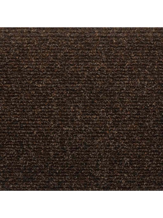 Itsekiinnittyvät porrasmatot 30 kpl ruskea 65x21x4 cm