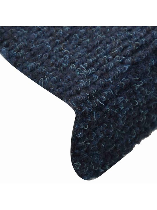 Itsekiinnittyvät porrasmatot 30 kpl navy 65x21x4 cm