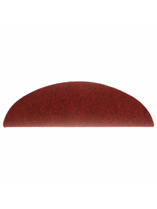 Itsekiinnittyvät porrasmatot 20 kpl punainen 56x17x3 cm