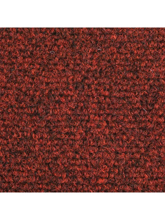 Itsekiinnittyvät porrasmatot 20 kpl punainen 56x17x3 cm