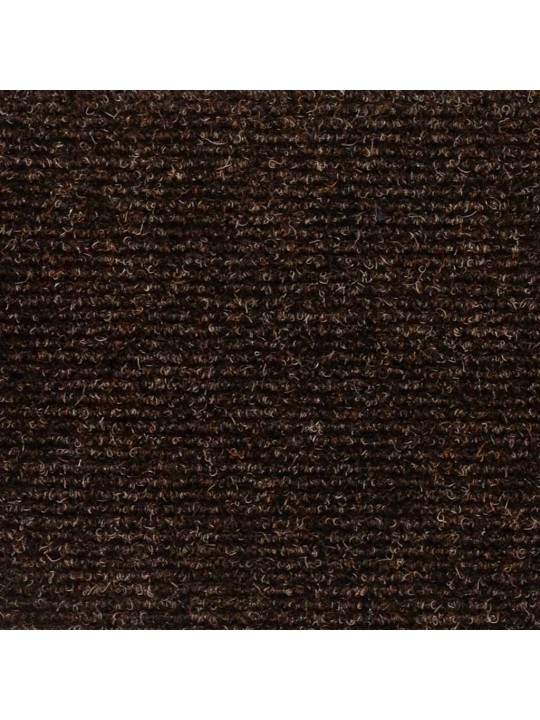 Itsekiinnittyvät porrasmatot 20 kpl ruskea 56x17x3 cm