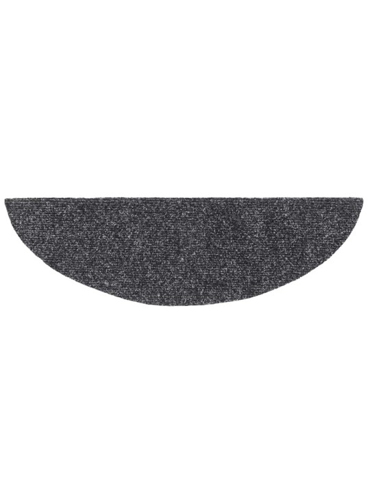 Itsekiinnittyvät porrasmatot 30 kpl tummanharmaa 56x17x3 cm