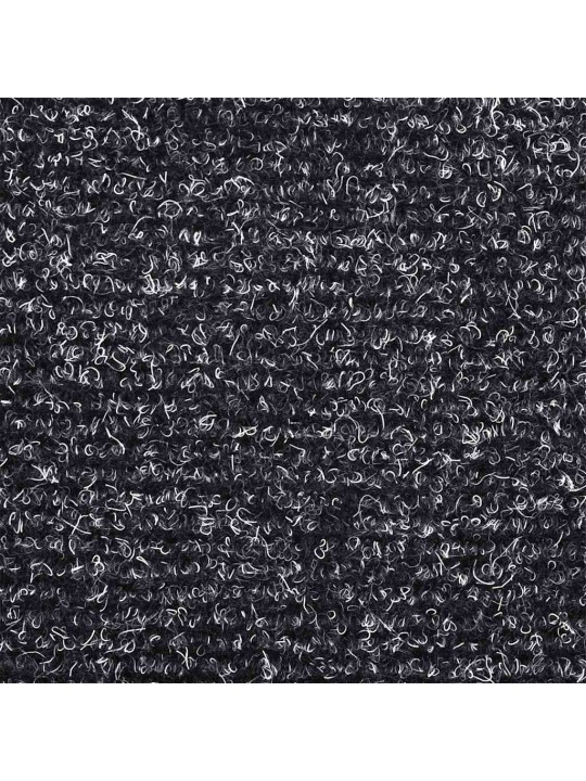 Itsekiinnittyvät porrasmatot 30 kpl tummanharmaa 56x17x3 cm