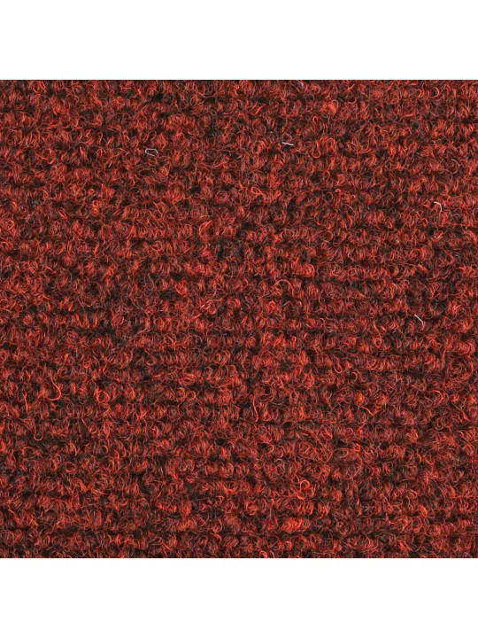 Itsekiinnittyvät porrasmatot 30 kpl 56x17x3 cm punainen