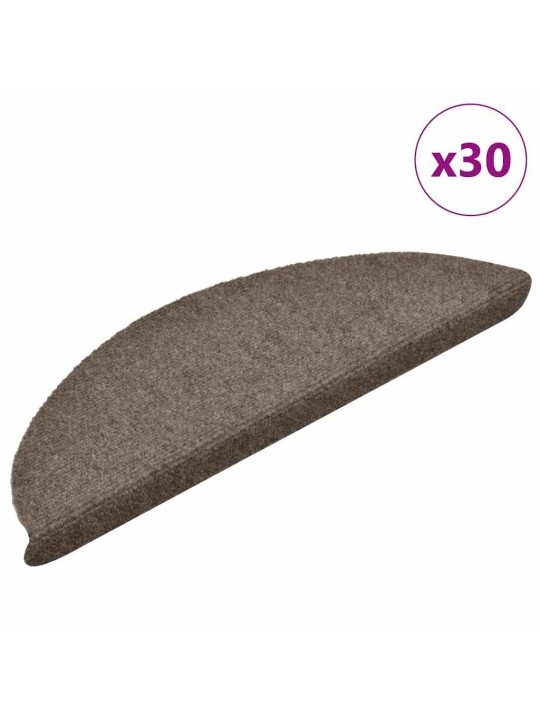 Itsekiinnittyvät porrasmatot 30 kpl kerma 56x17x3 cm