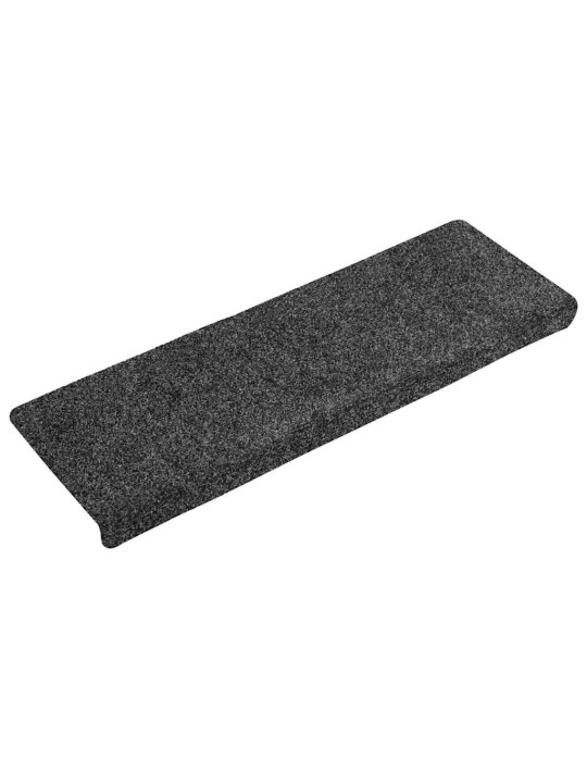 Itsekiinnittyvät porrasmatot 30 kpl 65x21x4 cm harmaa