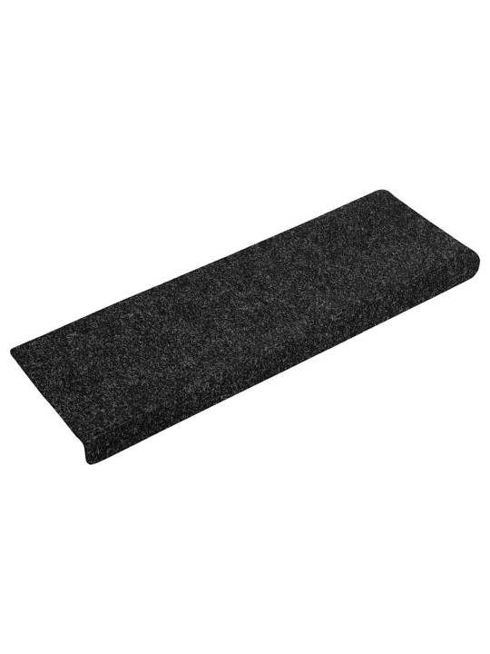 Itsekiinnittyvät porrasmatot 30 kpl musta 65x21x4 cm
