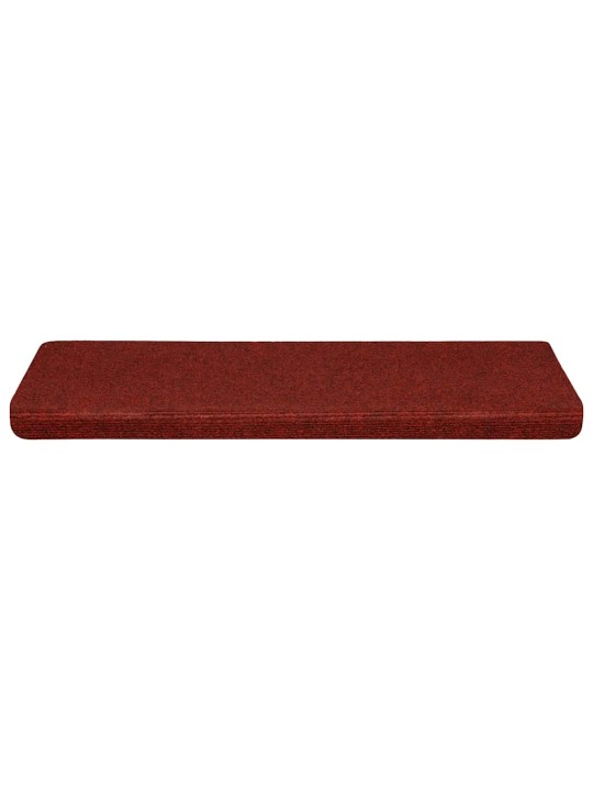 Itsekiinnittyvät porrasmatot 30 kpl punainen 65x21x4 cm