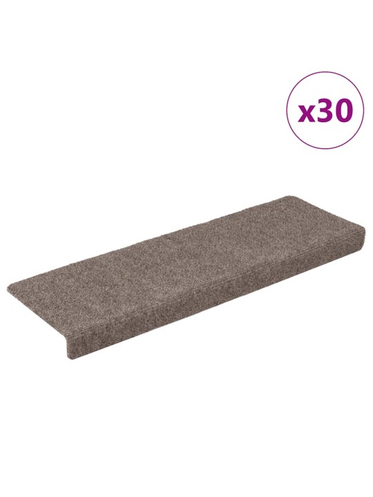 Portaiden matot itsekiinnittyvät 30 kpl kerma 65x21x4 cm