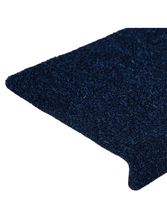 Itsekiinnittyvät porrasmatot 30 kpl navy 65x21x4 cm