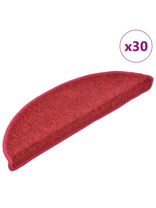 Porrasmatot 30 kpl bordeaux red 56x17x3 cm