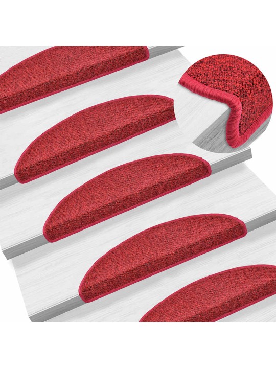 Porrasmatot 30 kpl bordeaux red 56x17x3 cm