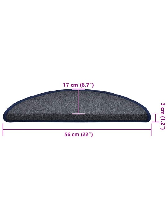 Rappumatot 30 kpl tummanharmaa ja sininen 56x17x3 cm