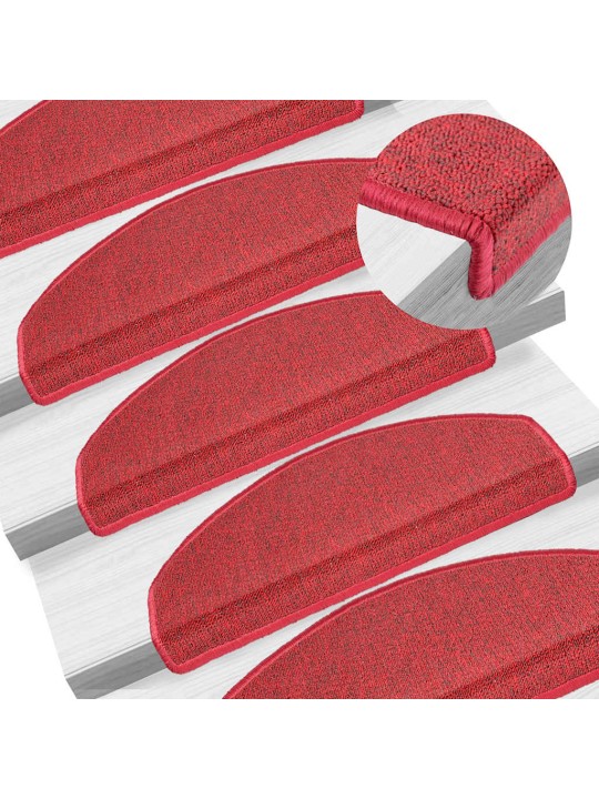 Porrasmatot 30 kpl bordeaux red 65x24x4 cm
