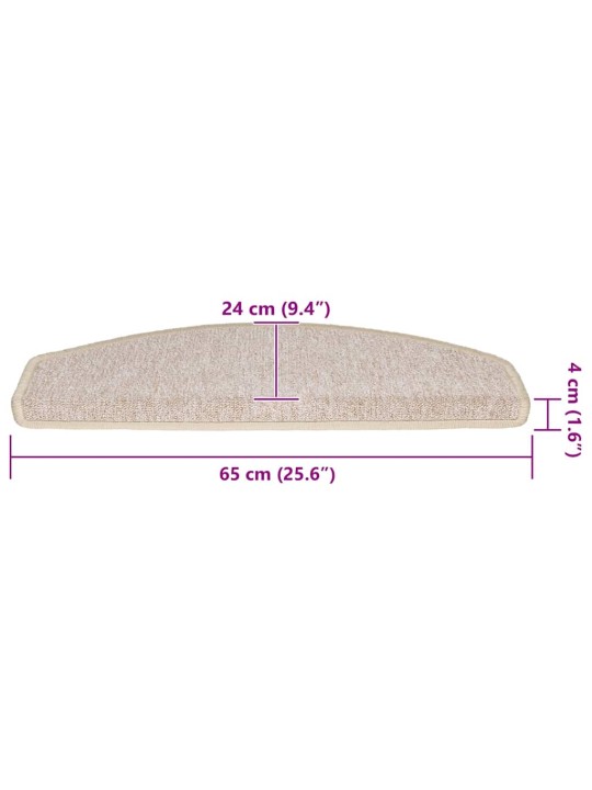 Porrasmatot 30 kpl taupe 65x24x4 cm