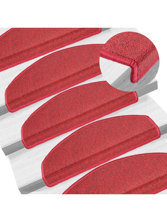 Porrasmatot 20 kpl bordeaux red 65x24x4 cm