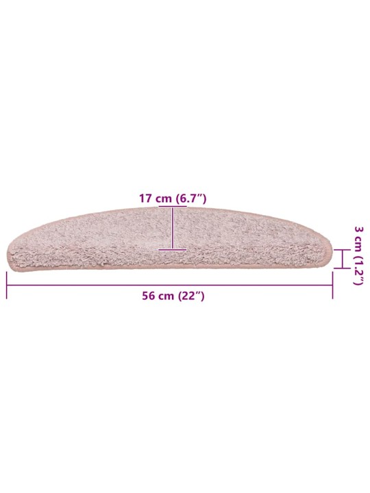 Porrasmatot 30 kpl vaaleanpunainen 56x17x3 cm