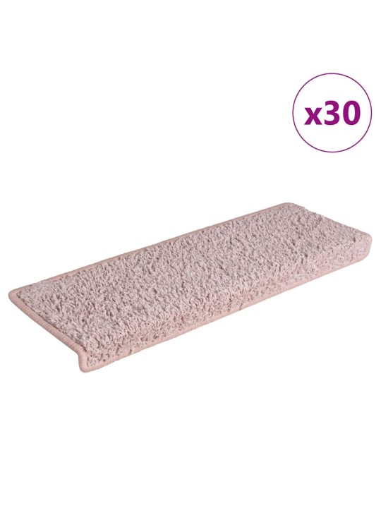 Porrasmatot 30 kpl 65x21x4 cm valkoinen ja pinkki