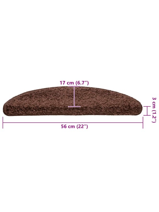 Porrasmatot 20 kpl ruskea 56x17x3 cm