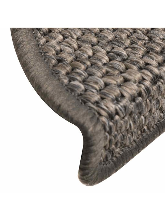 Porrasmatot itsekiinnittyvä sisal-look 30 kpl ruskea beige