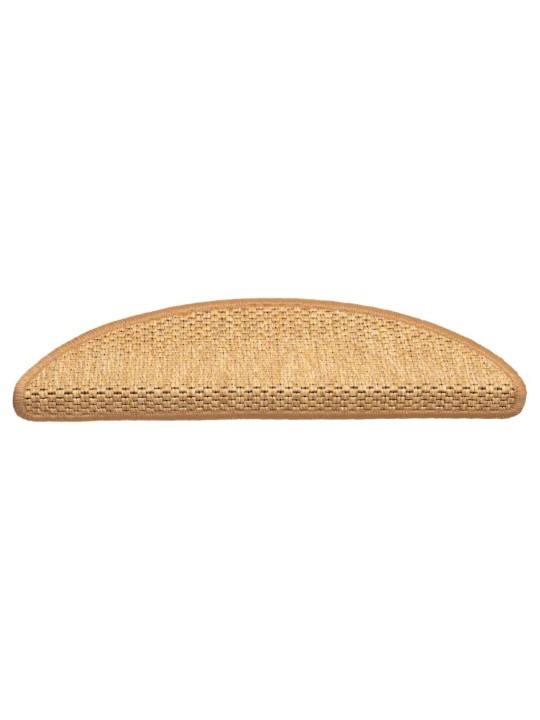 Porrasmatot itsekiinnittyvä sisal-look 30 kpl 56x17x3 cm sisal