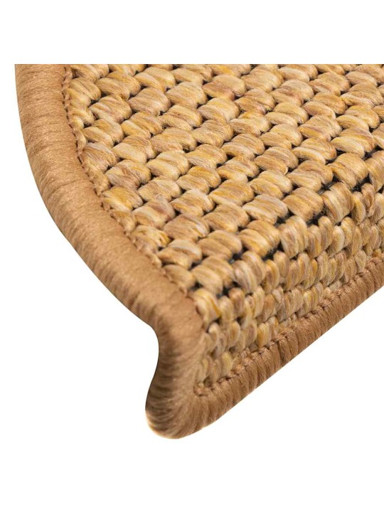 Porrasmatot itsekiinnittyvä sisal-look 30 kpl 56x17x3 cm sisal