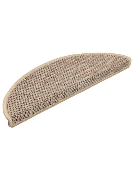 Itsekiinnittyvät porrasmatot sisaltyyli 30 kpl 56x17x3 cm beige