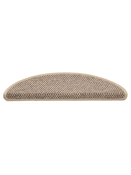 Itsekiinnittyvät porrasmatot sisaltyyli 30 kpl 56x17x3 cm beige