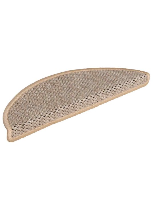 Itsekiinnittyvät porrasmatot sisaltyyli 30 kpl 56x17x3 cm beige