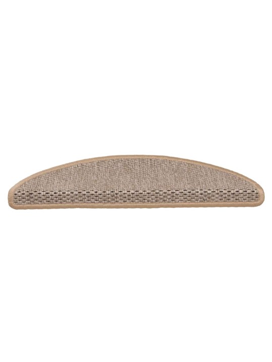 Itsekiinnittyvät porrasmatot sisaltyyli 30 kpl 56x17x3 cm beige