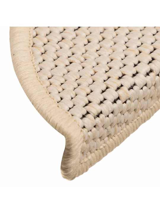Portaiden matot itsekiinnittyvä sisal-look 30 kpl berber