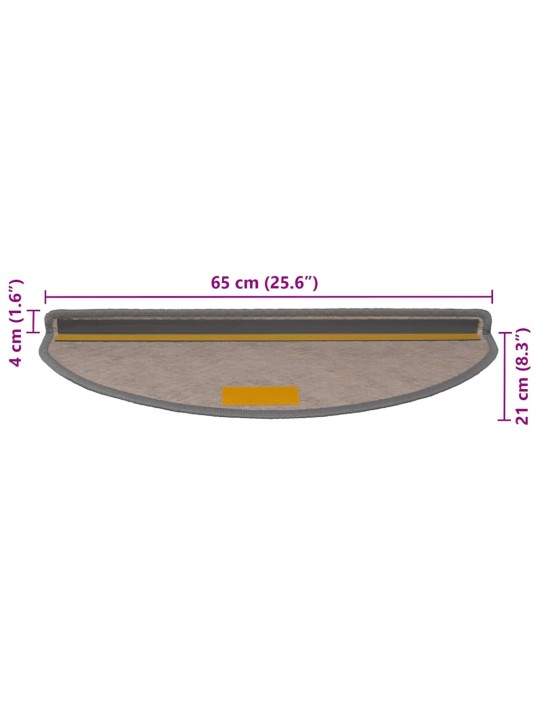 Portaiden matot itsekiinnittyvä sisal-look 30 kpl 65x21x4 cm