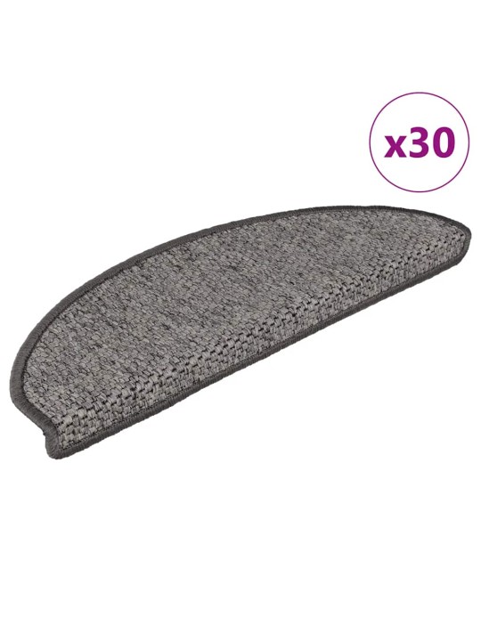 Porrasmatot itsekiinnittyvä sisal-look 30 kpl ruskea beige