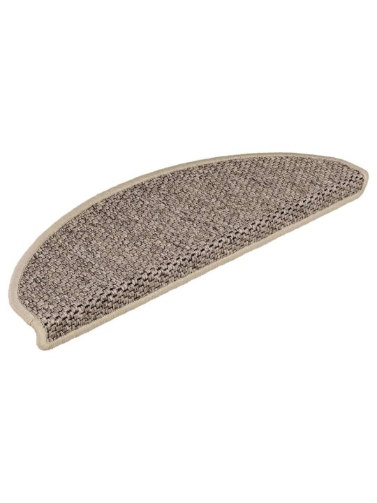 Itsekiinnittyvät porrasmatot sisaltyyli 30 kpl 65x21x4 cm beige