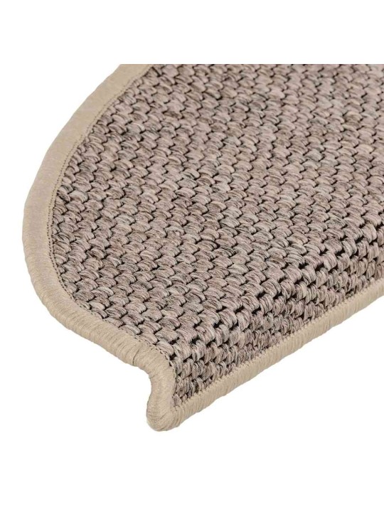 Itsekiinnittyvät porrasmatot sisaltyyli 30 kpl 65x21x4 cm beige