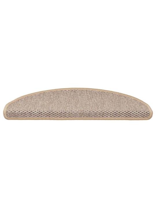 Itsekiinnittyvät porrasmatot sisaltyyli 30kpl 65x21x4cm v.beige