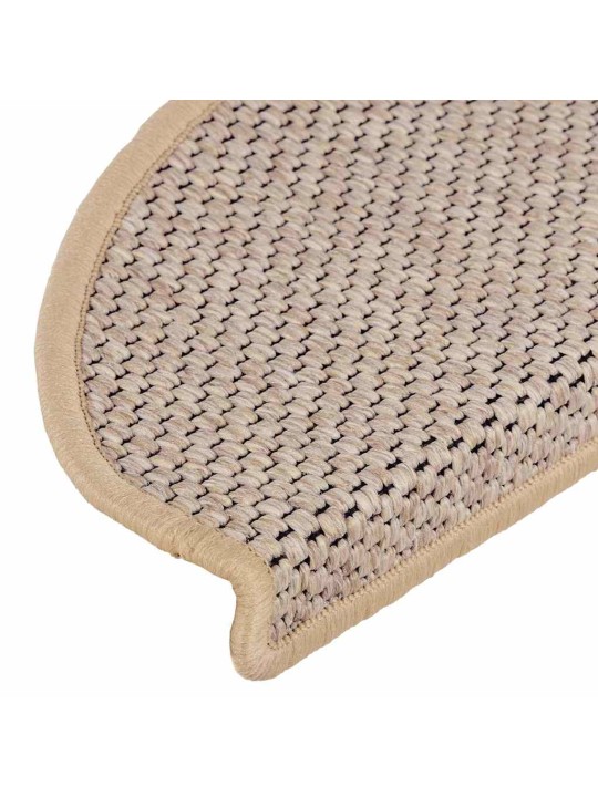 Itsekiinnittyvät porrasmatot sisaltyyli 30kpl 65x21x4cm v.beige