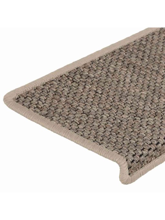 Itsekiinnittyvät porrasmatot sisaltyyli 30 kpl 65x21x4 cm beige