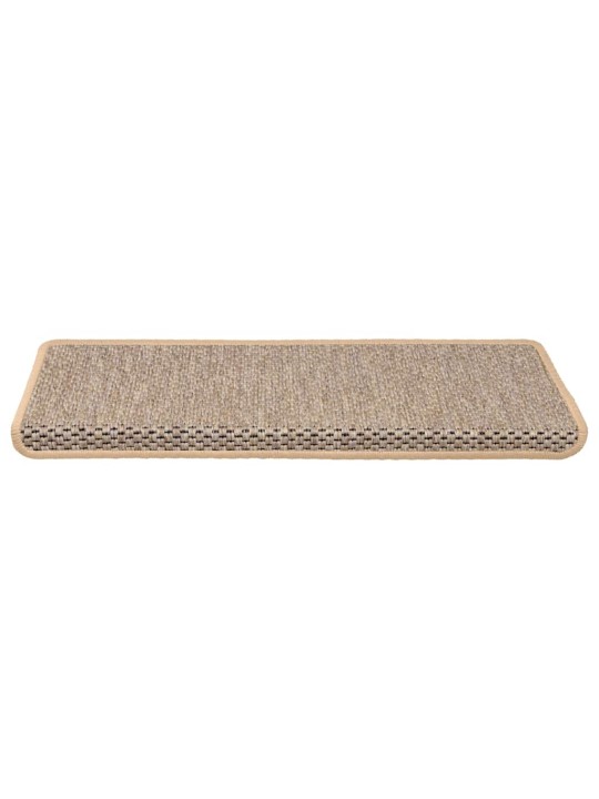 Itsekiinnittyvät porrasmatot sisaltyyli 30kpl 65x21x4cm v.beige