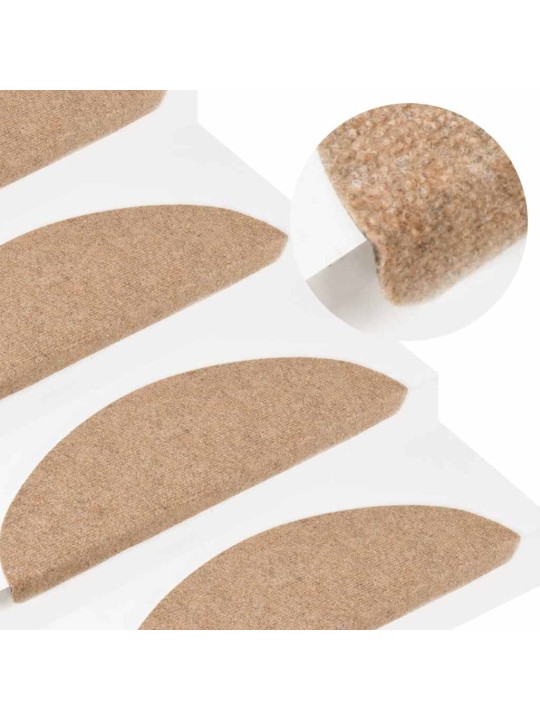 Porrasmatot itsekiinnittyvät 20 kpl beige 56x17x3 cm