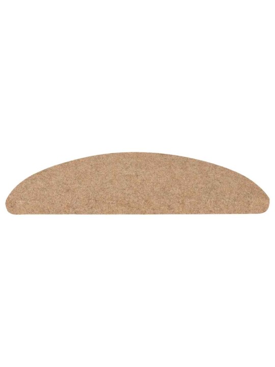 Itsekiinnittyvät porrasmatot 20 kpl beige 65x22,5x3,5 cm