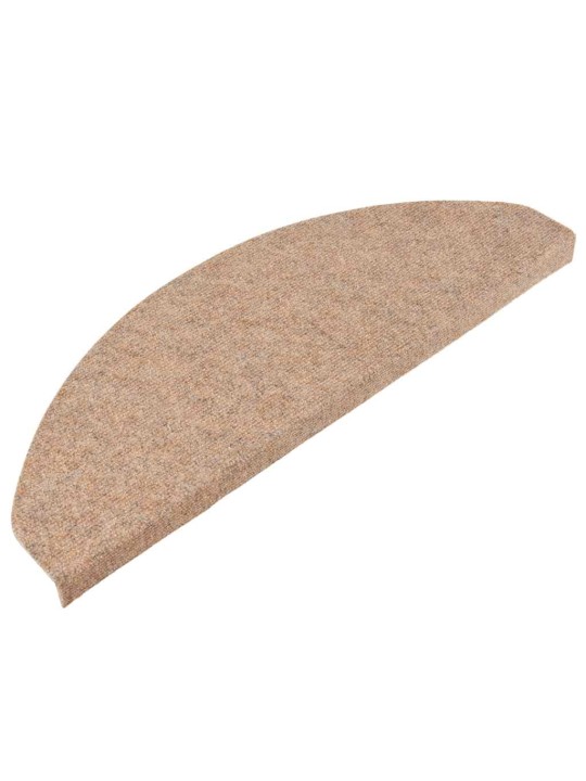 Itsekiinnittyvät porrasmatot 30 kpl beige 65x22,5x3,5 cm