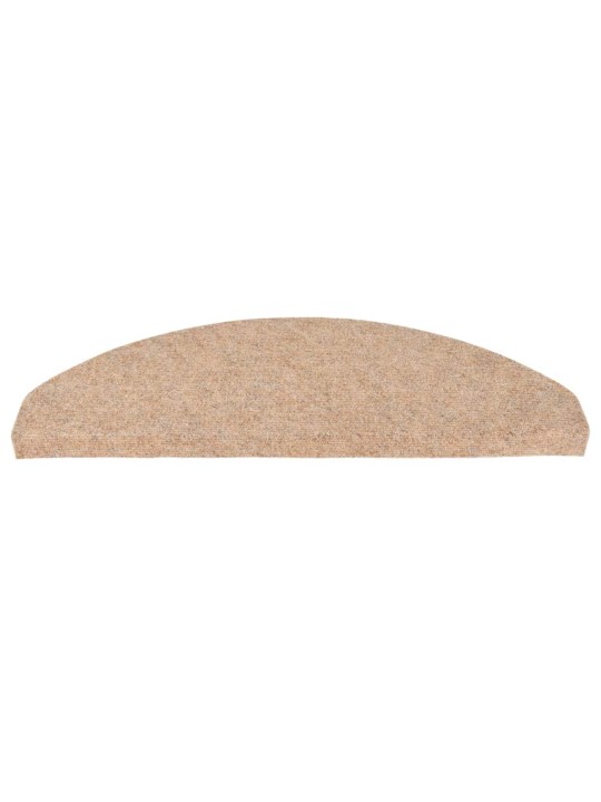 Itsekiinnittyvät porrasmatot 30 kpl beige 65x22,5x3,5 cm
