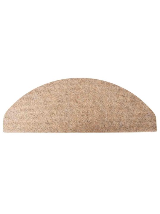 Itsekiinnittyvät porrasmatot 30 kpl beige 65x22,5x3,5 cm