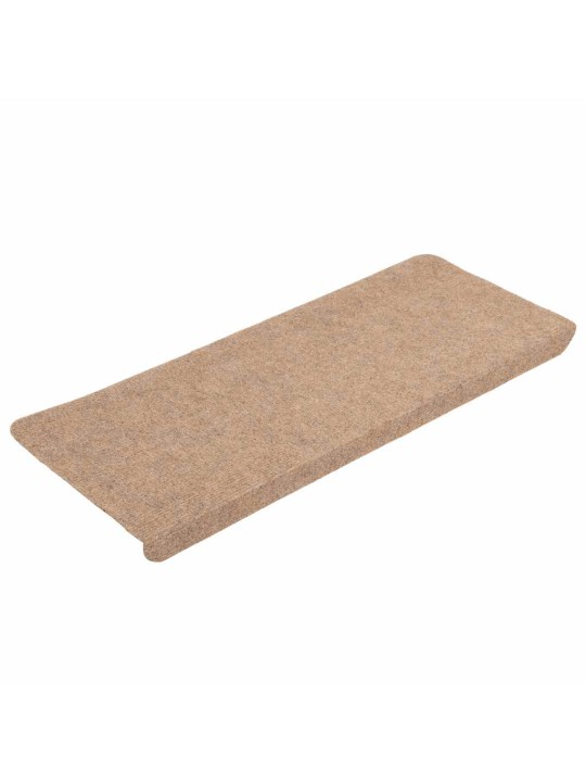 Porrasmatot itsekiinnittyvät 30 kpl beige 65x24,5x3,5 cm